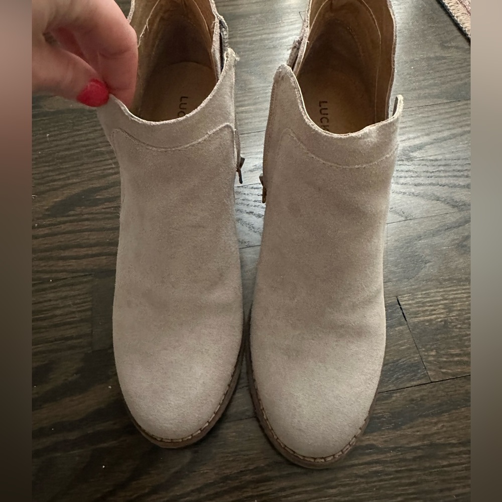 Lucky Brand Wedge Boots size 7